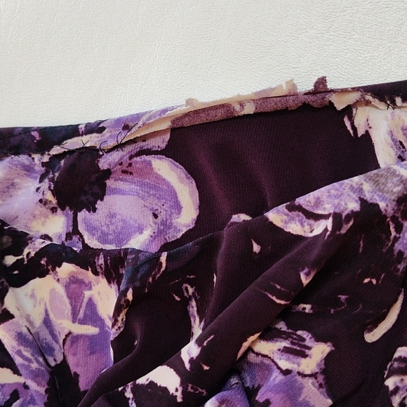 Lauren Ralph Lauren Midi Sheath Dress Size 12 Wedding Guest Garden Dark Feminine - Picture 16 of 17